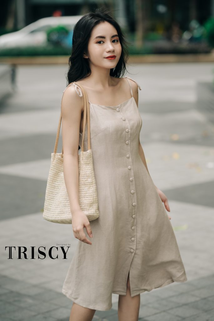 Đầm Linen 39D014 - Triscy